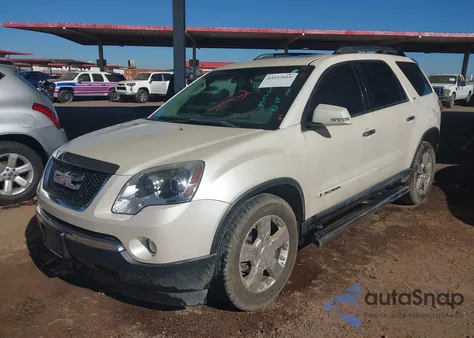 2008 GMC Acadia Slt-2 from USA, damaged, VIN 1GKEV33728J285103